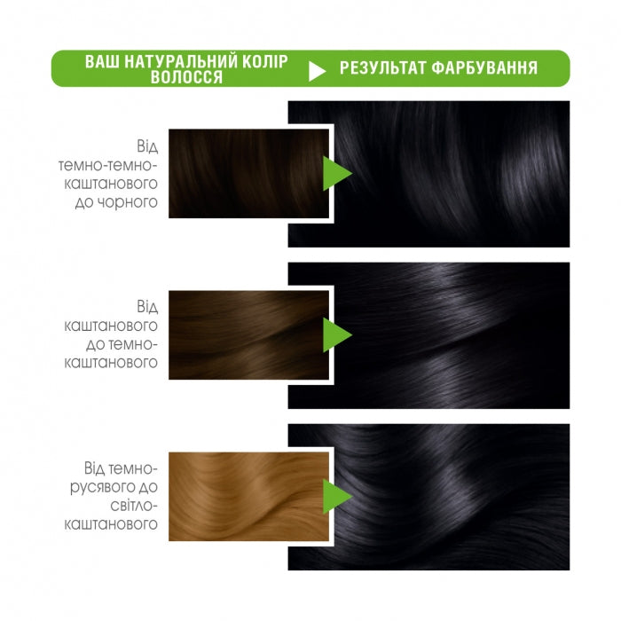 Garnier Color Naturals 1+ Ultra Black Hair Color, 110 mL - Image 2