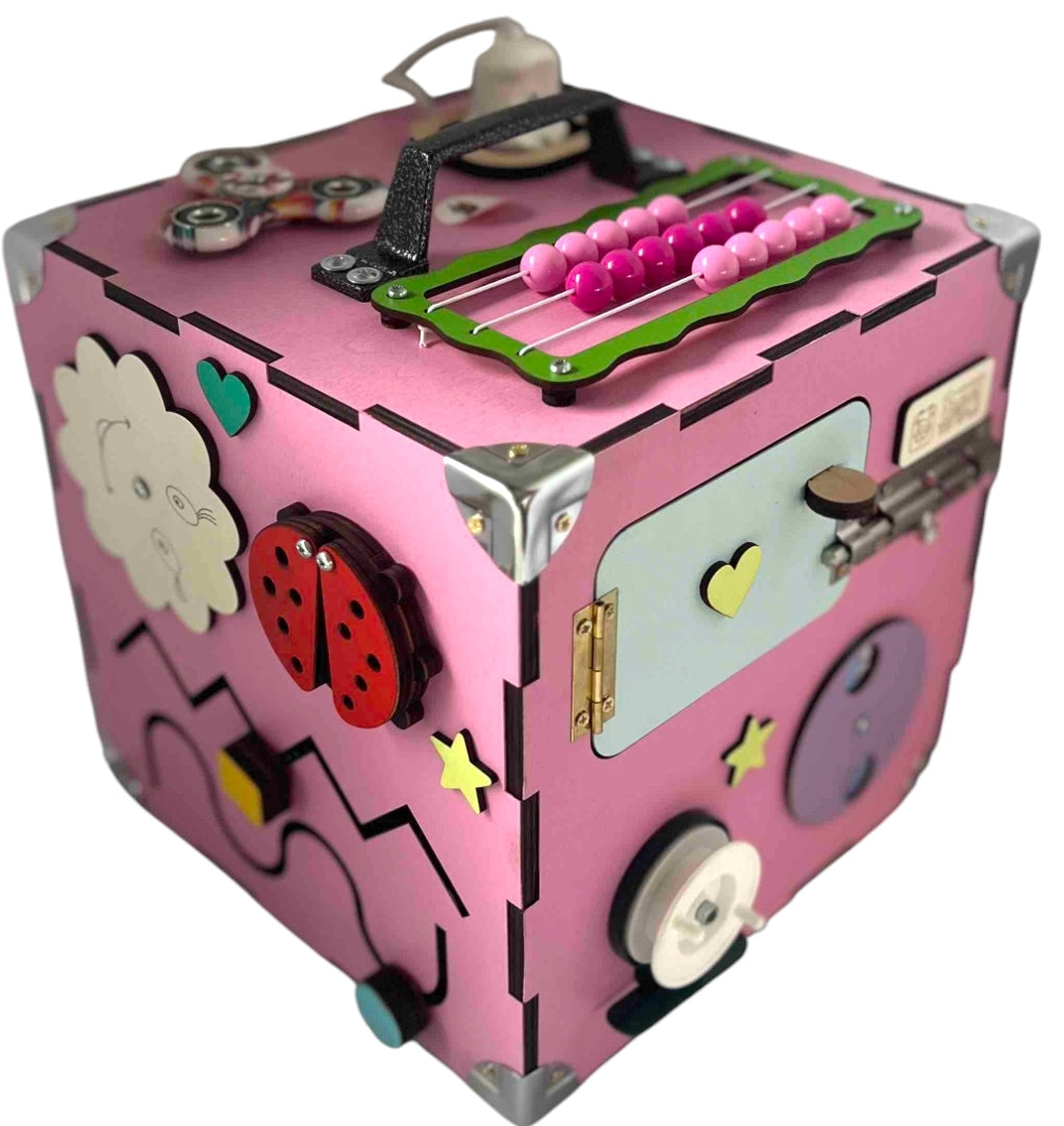 Pink Busy Cube, 23 x 23 x 23 cm - Image 3
