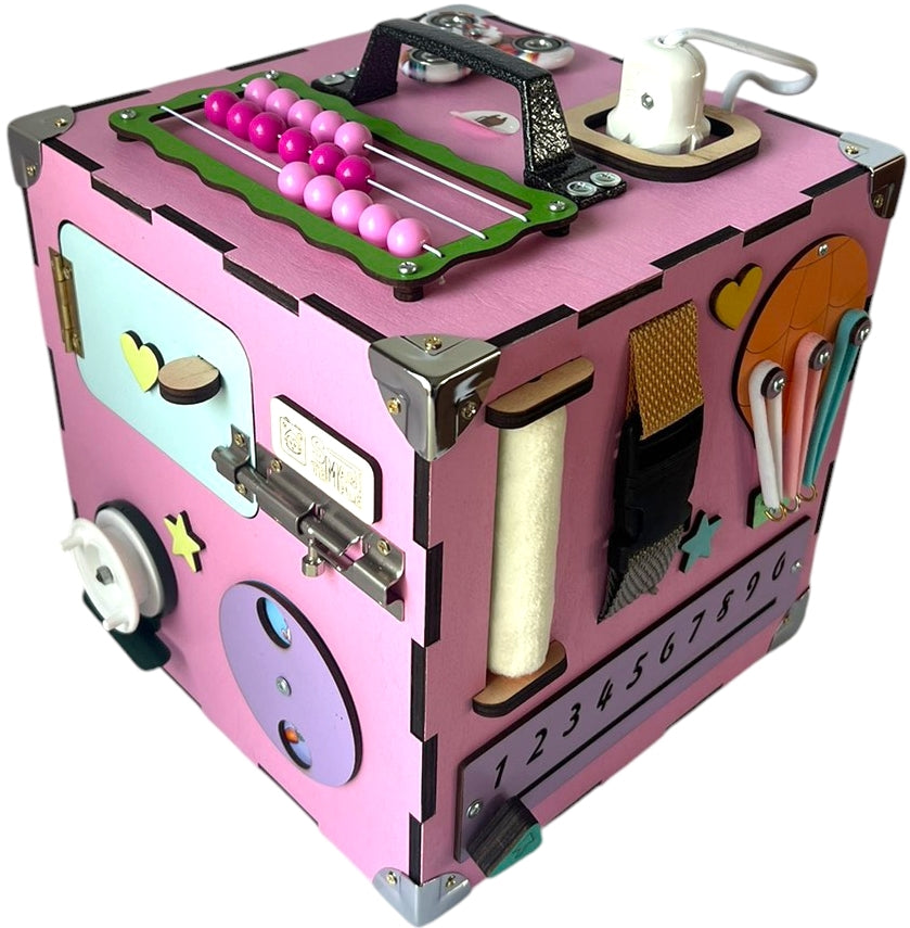 Pink Busy Cube, 23 x 23 x 23 cm - Image 4