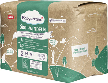 Babydream Size 2 Eco Biodegradable Baby Diapers, 3-6 kg, 28 pcs - Image 2