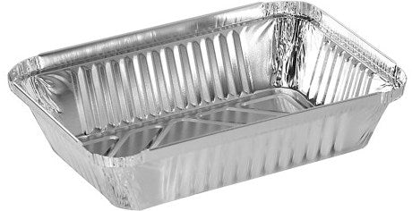 R26L Aluminum Foil Container with Lid, 210 x 145 x 43 mm