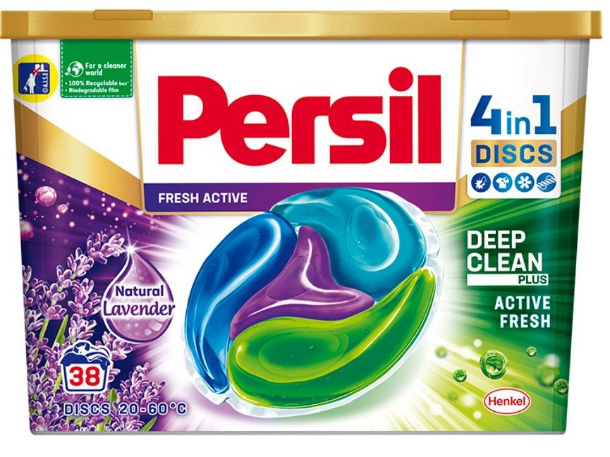 Persil Discs 4-in-1 Deep Clean Lavender Laundry Detergent Pods, 38 pcs