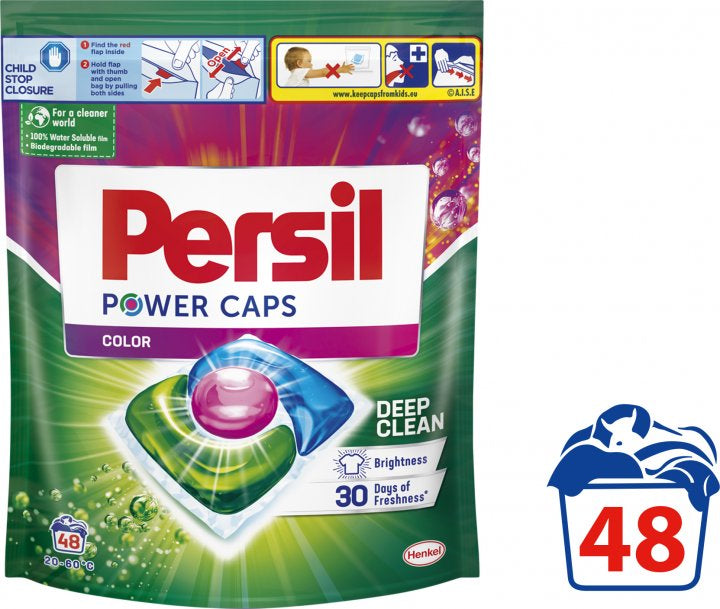 Persil Power Caps Color Laundry Detergent Pods, 48 pcs - Image 2
