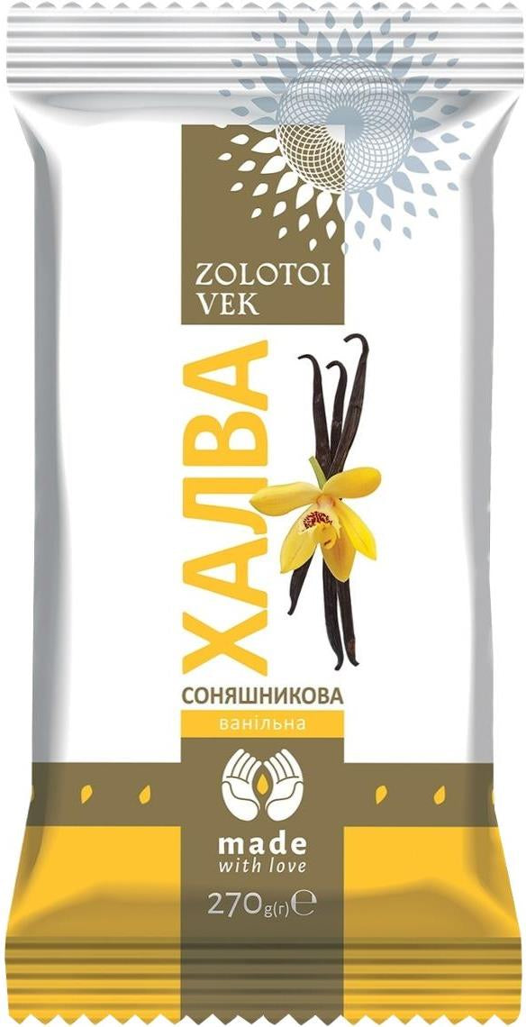 Zolotoi Vek Vanilla Sunflower Halva, 270 g