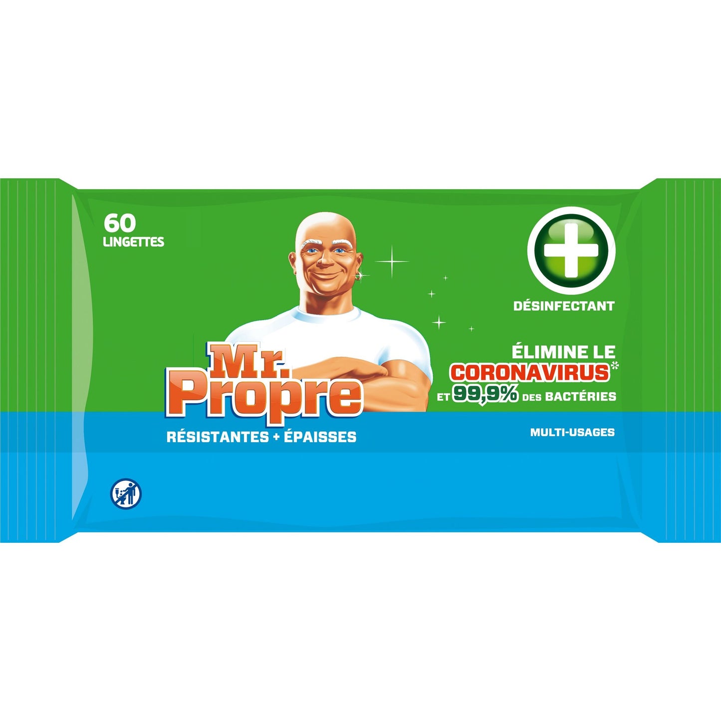Mr. Proper Multipurpose Cleaning Wipes, 60 pcs