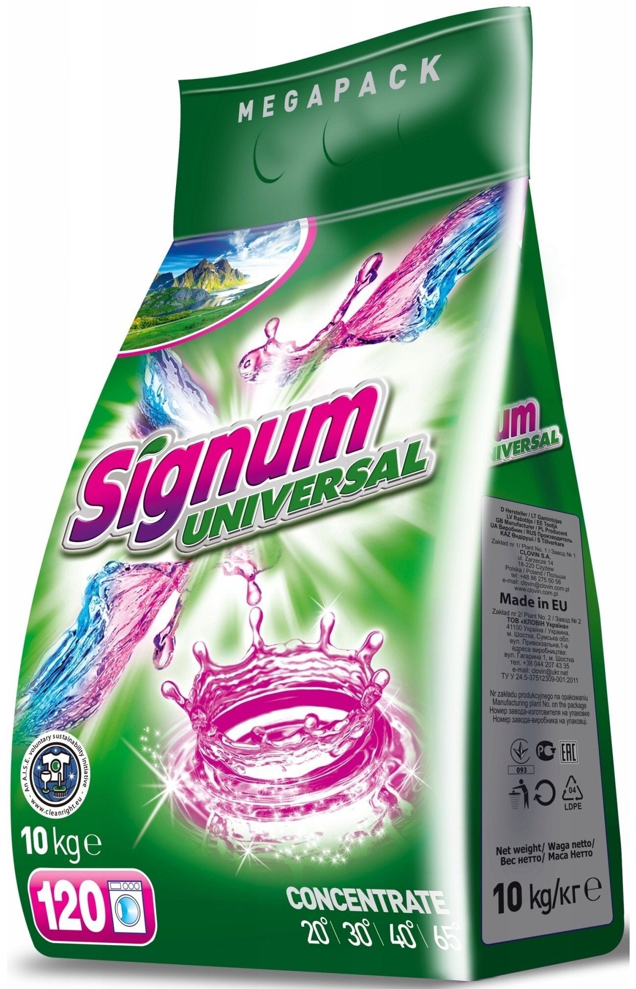 Signum Universal Laundry Detergent Powder, 10 kg