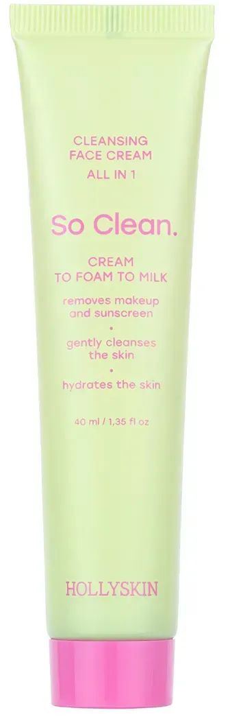 Hollyskin So Clean Daily Facial Cleansing Cream, 40 mL