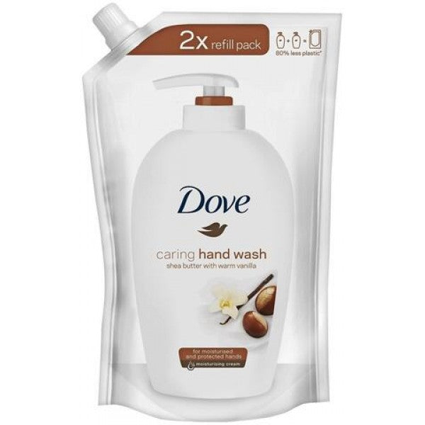 Dove Shea Butter with Warm Vanilla Liquid Cream Soap Refill Pouch, 500 mL