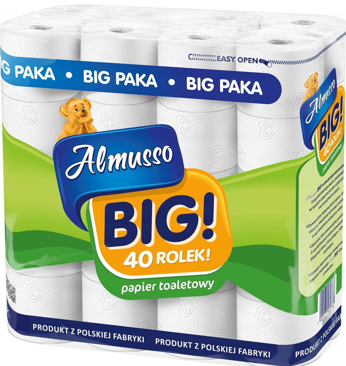 Almusso 3-Ply Toilet Paper, 40 Rolls