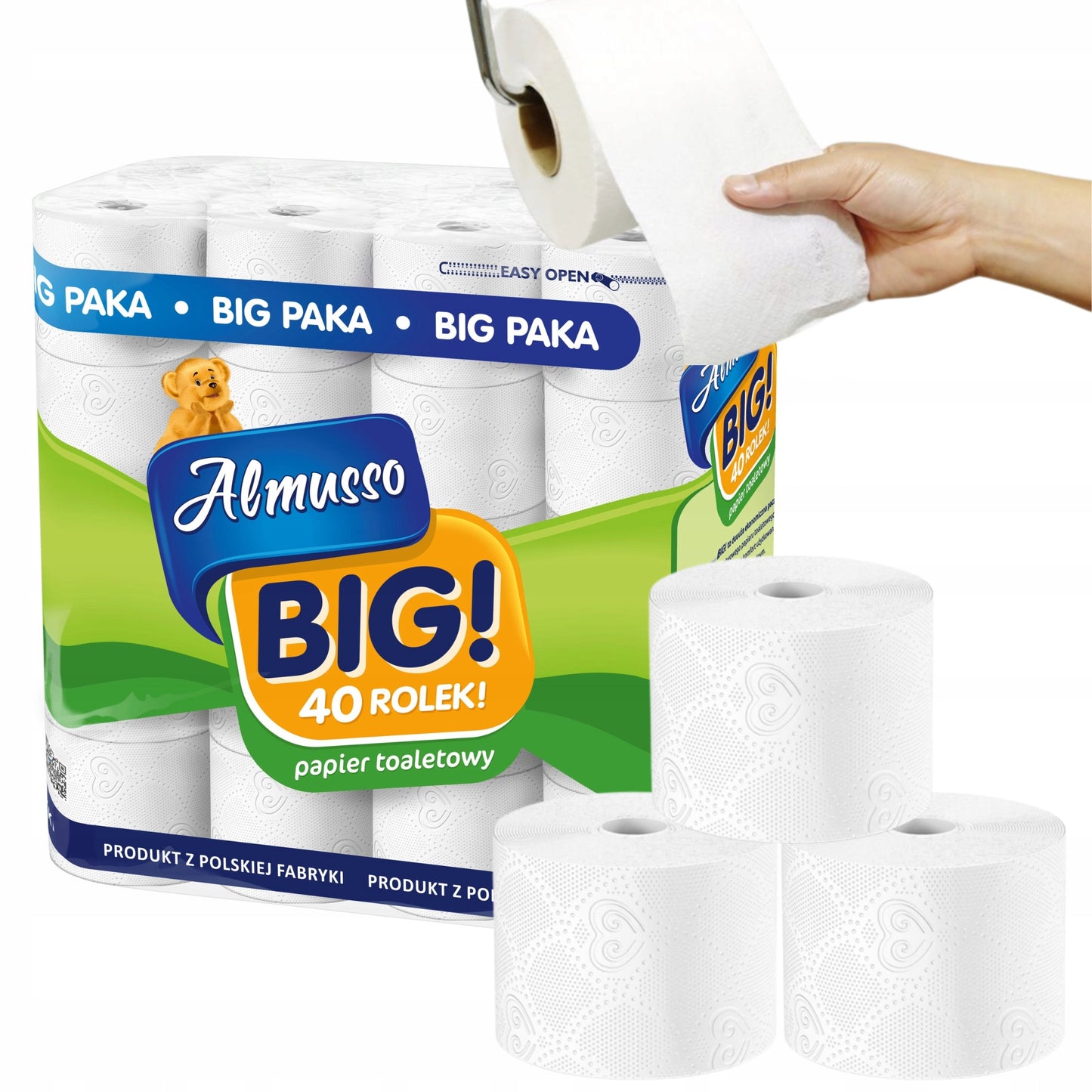 Almusso 3-Ply Toilet Paper, 40 Rolls - Image 2