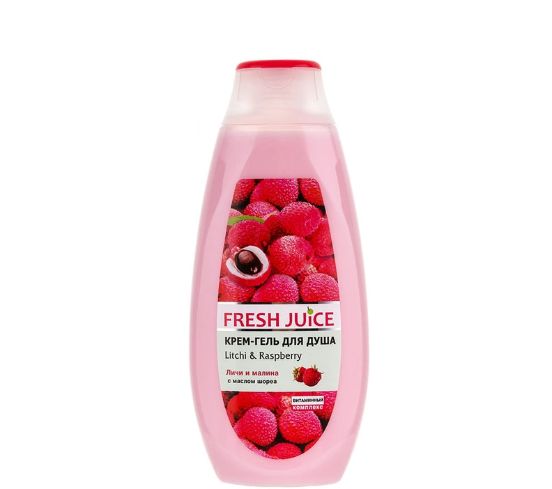 Fresh Juice Litchi-Raspberry Shower Gel, 400 mL