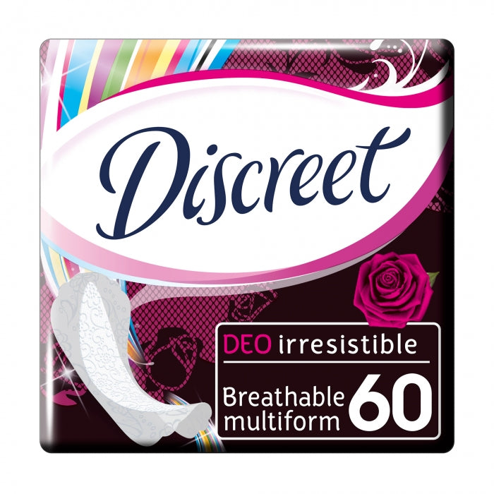 Discreet Deo Irresistible Multiform Panty Liners, 60 pcs - Image 2
