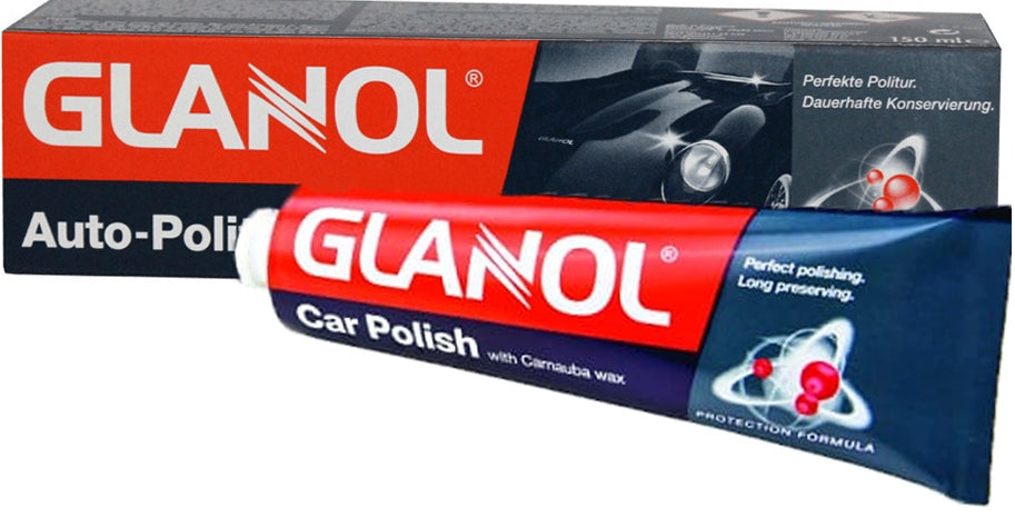 Glanol Carnauba Wax Car Polish, 150 mL