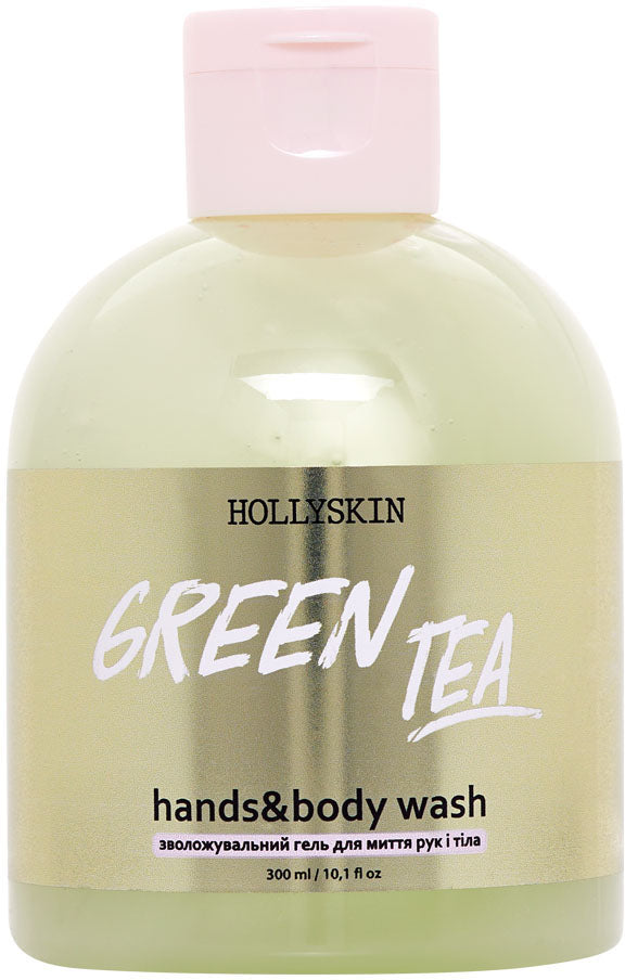 Hollyskin Green Tea Moisturizing Hand & Body Wash Gel, 300 mL