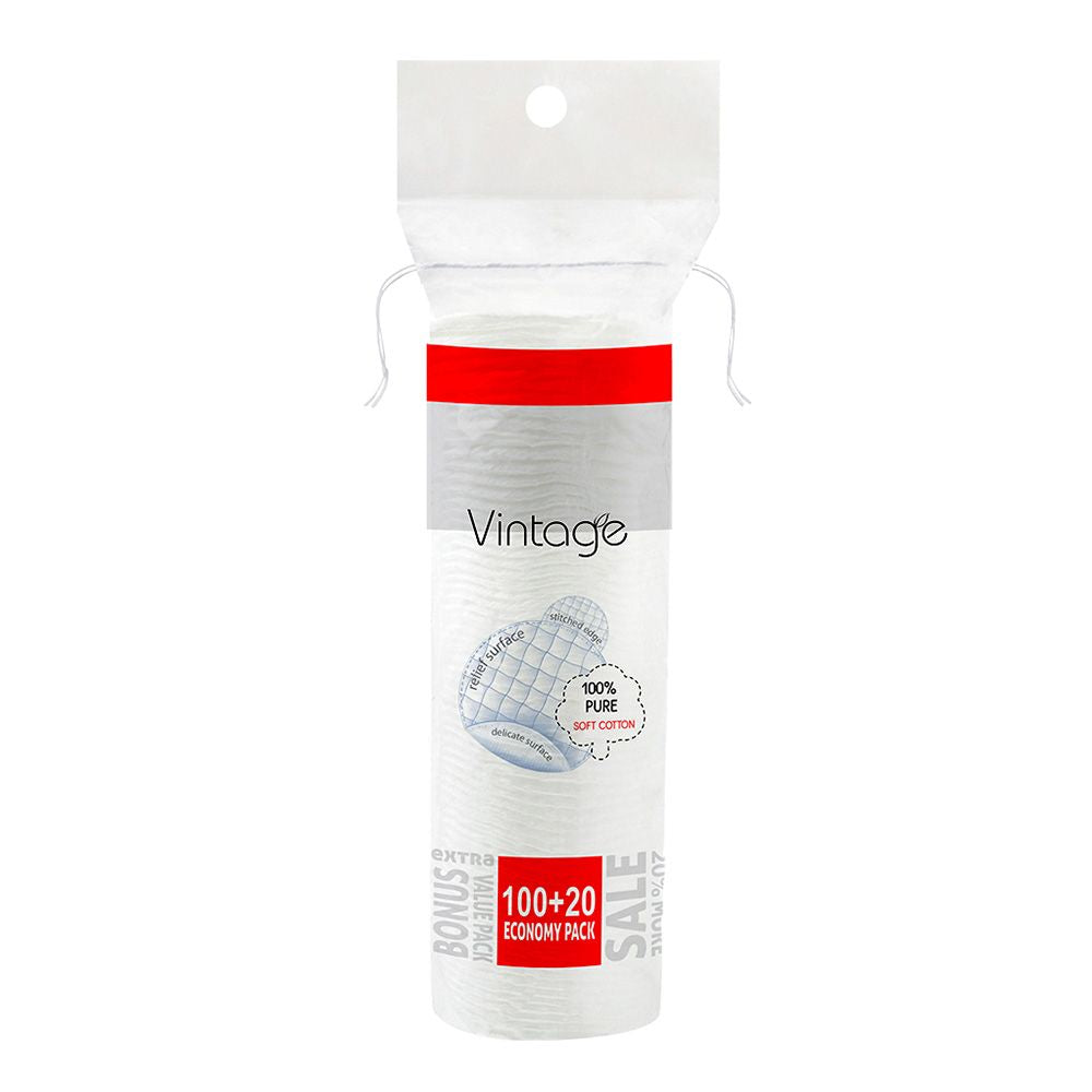 Vintage Cotton Pads, 100 + 20 pcs
