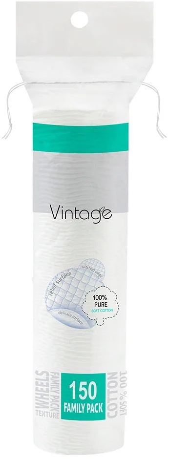 Vintage Cotton Pads, 150 pcs