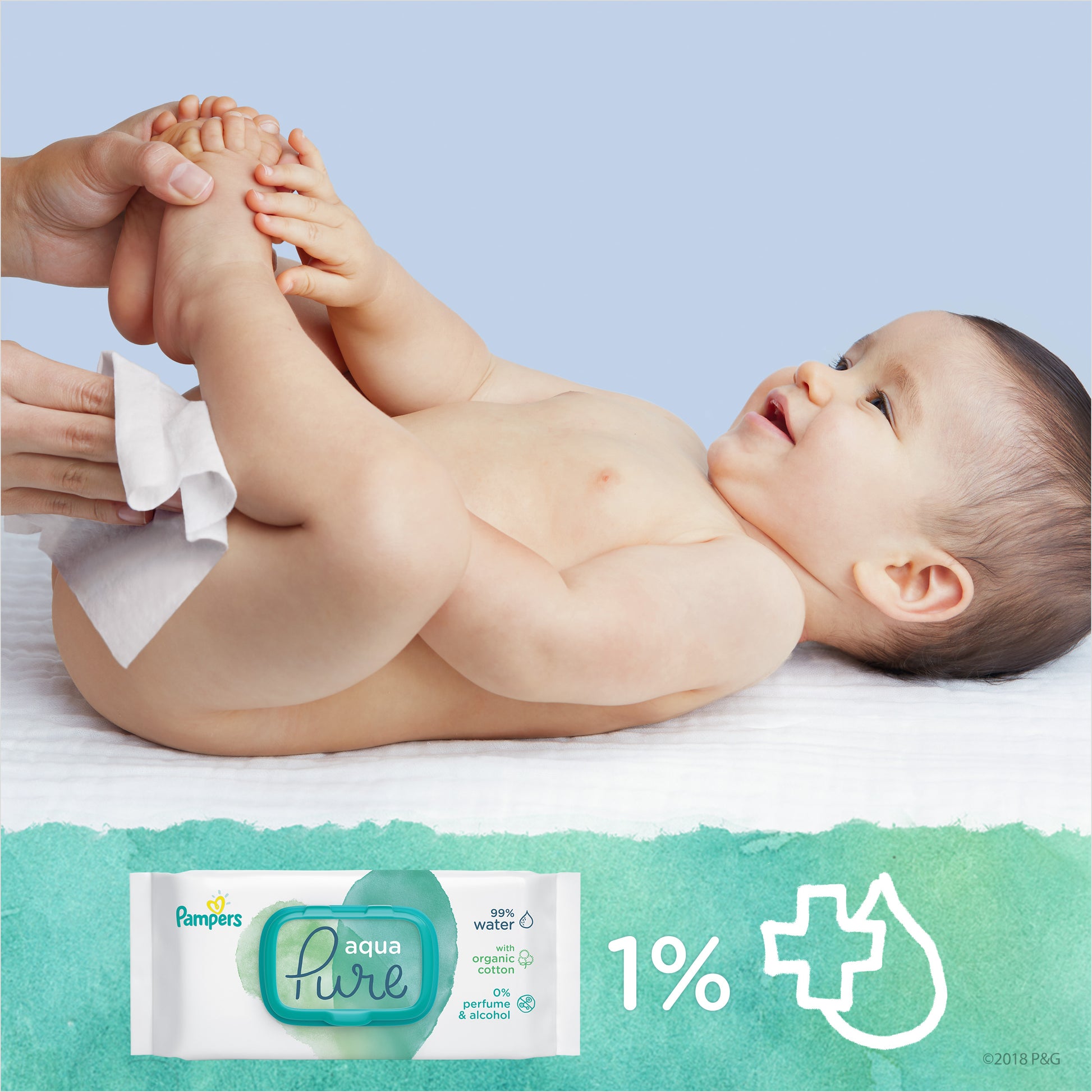 Pampers Aqua Pure Baby Wet Wipes, 70 pcs - Image 4