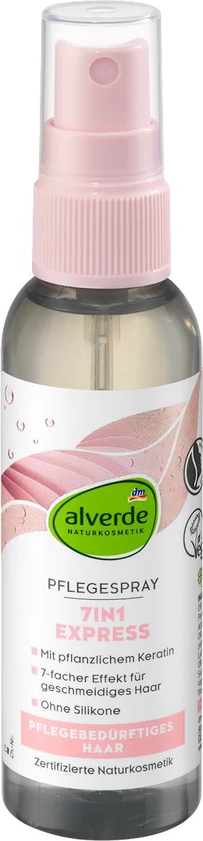 Alverde 7-in-1 Express Care Hair Spray, 75 mL