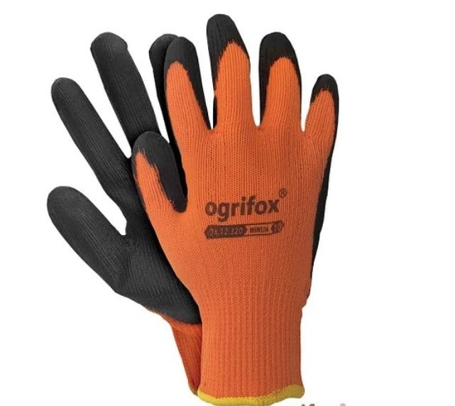 Ogrifox Latex-Coated Work Gloves Size 10