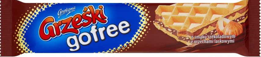 Grzeski Gofree Chocolate Wafer Bar with Hazelnuts, 33 g