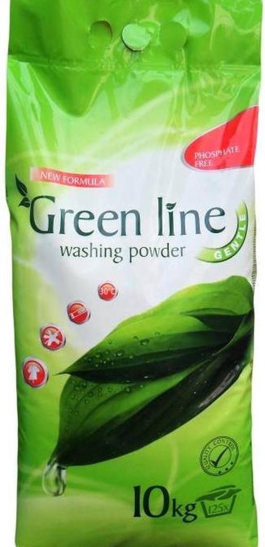 Green Line Gentle Laundry Detergent Powder, 125 Loads, 10 kg