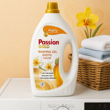 Passion Gold Color Exotic Laundry Detergent Gel, 88 Loads, 3.52 L - Image 2