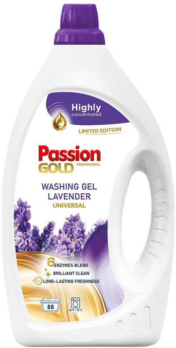 Passion Gold Universal Lavender Laundry Detergent Gel, 88 Loads, 3.52 L