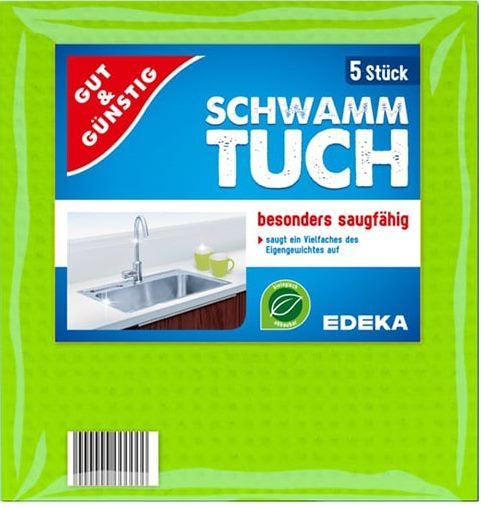 Gut & Gunstig Cellulose Cleaning Cloths, 5 pcs - Image 2