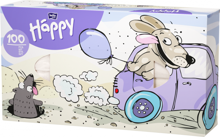 Bella Baby Happy 2-Ply Facial Tissues, 100 pcs - Image 3