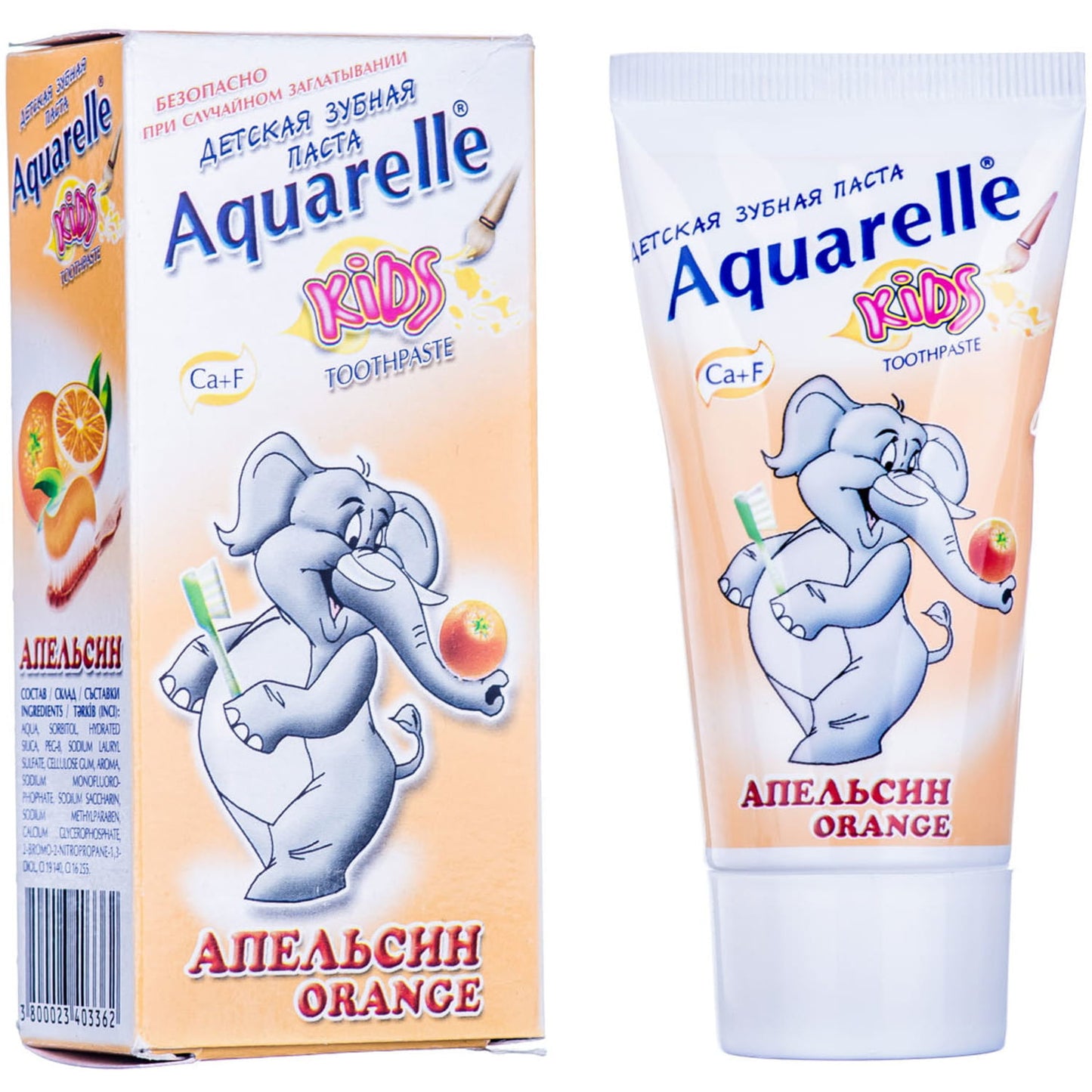 Aquarelle Kids Orange Toothpaste, 50 mL - Image 2
