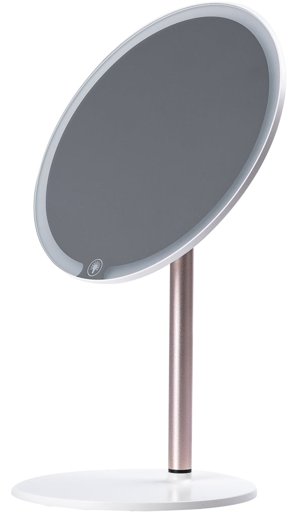 Round Tabletop Makeup Mirror with LED Lighting