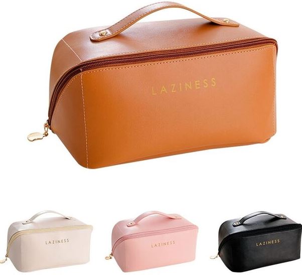 Laziness Black Women's Cosmetic Bag, 23 x 12 x 12 cm