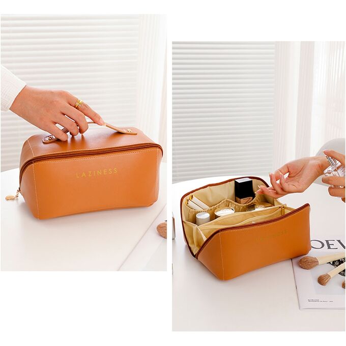 Laziness Black Women's Cosmetic Bag, 23 x 12 x 12 cm - Image 3