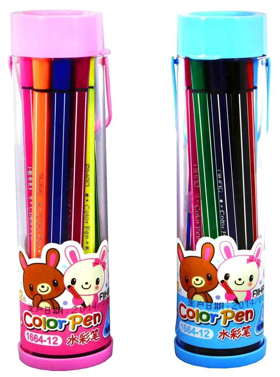 Aihao 1664-12 Markers in Tube, 12 Colors