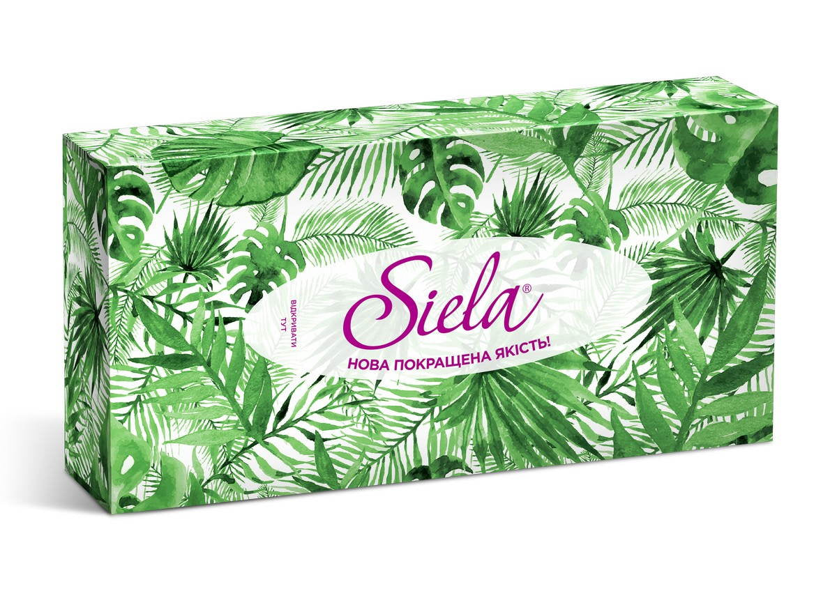 Siela Happy Green 2-Ply Cosmetic Tissues, 80 pcs