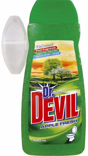 Dr.Devil Apple 3-in-1 Hanging Toilet Gel, 400 mL