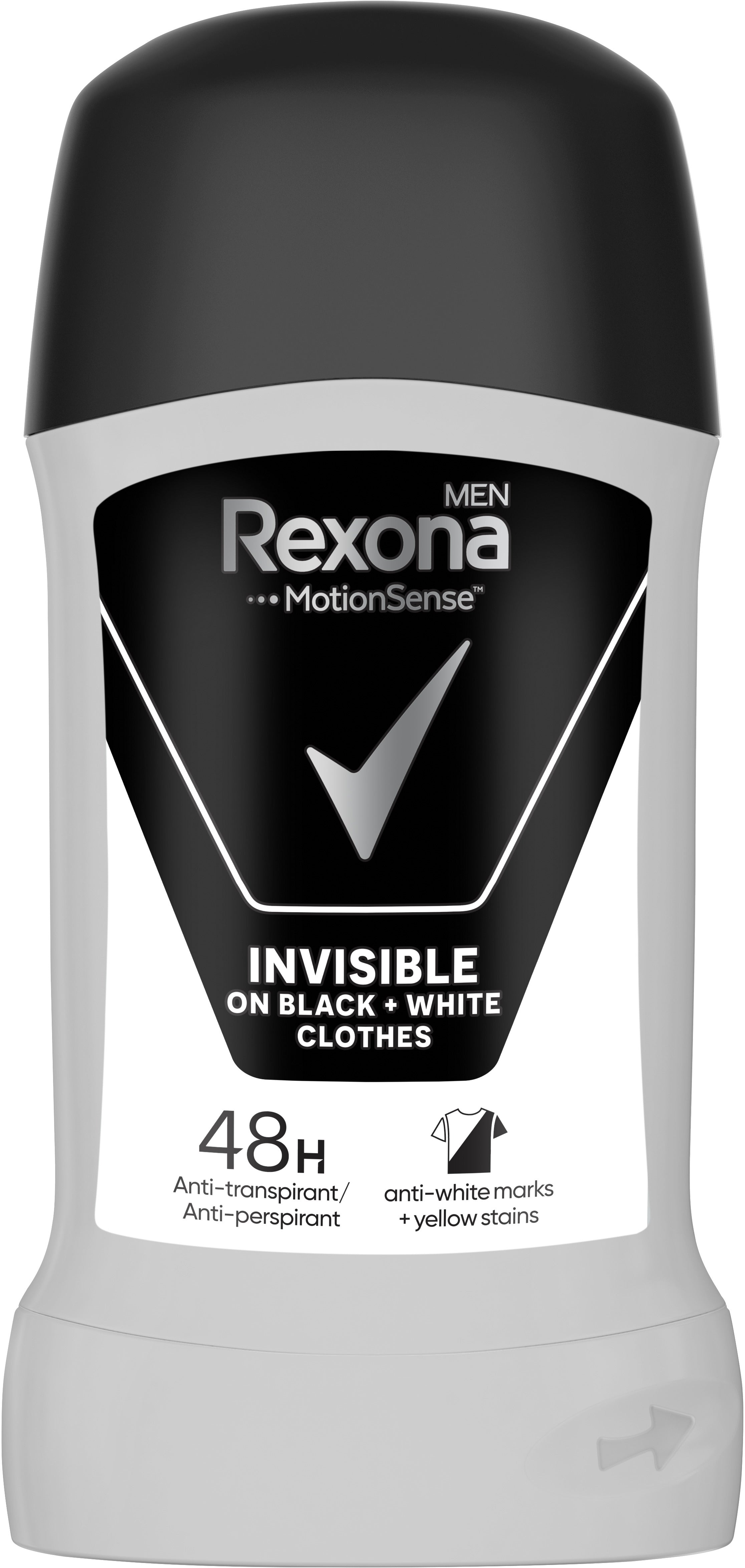 Rexona Invisible Black & White Men's Antiperspirant Stick