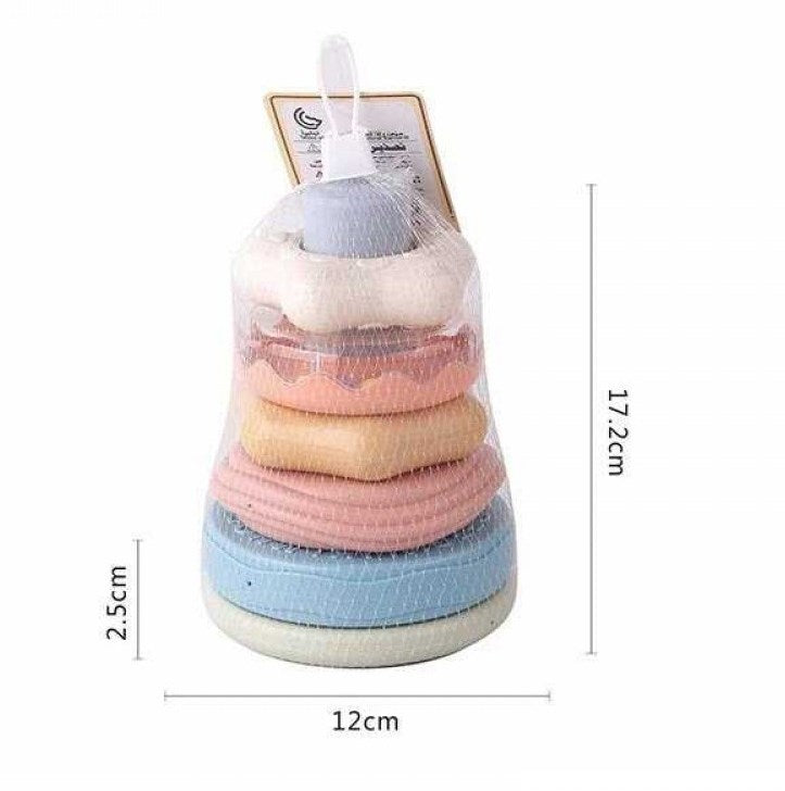 617-117 Stacking Toy with Rattle, 5 Pieces