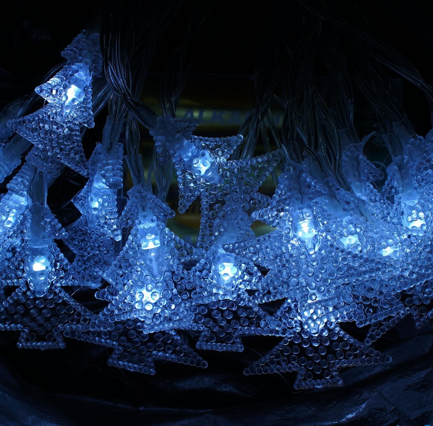 C 61489 Christmas Tree Battery-Powered String Lights in Bag, Yellow Light, 2 Modes