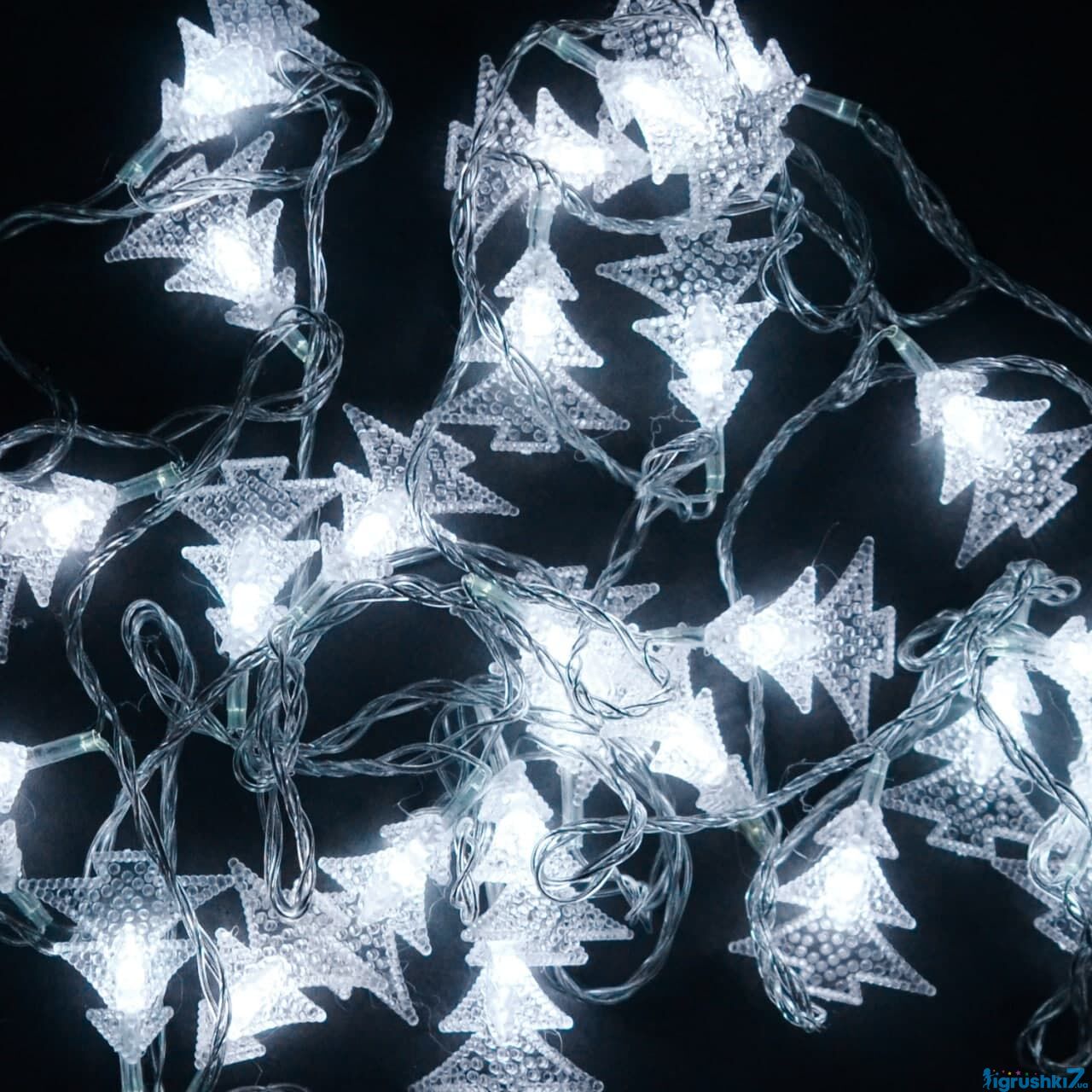 C 23454-41 Christmas Tree String Lights, 28 White Lights, 5 m, 220 V Mains-Powered