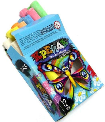 Danko Toys Round Sidewalk Chalk, 12 pcs - Image 2