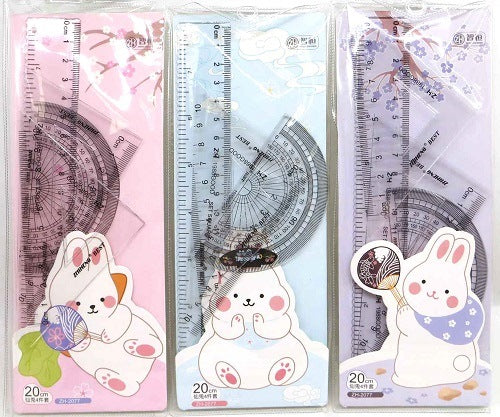ZH-2077 Bunny Stationery Set, 4 pcs, 20 cm