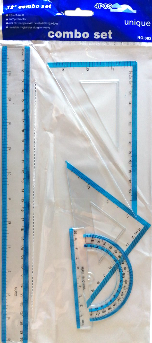 VGR VR11050 Geometry Set, 4 pcs, 30 cm