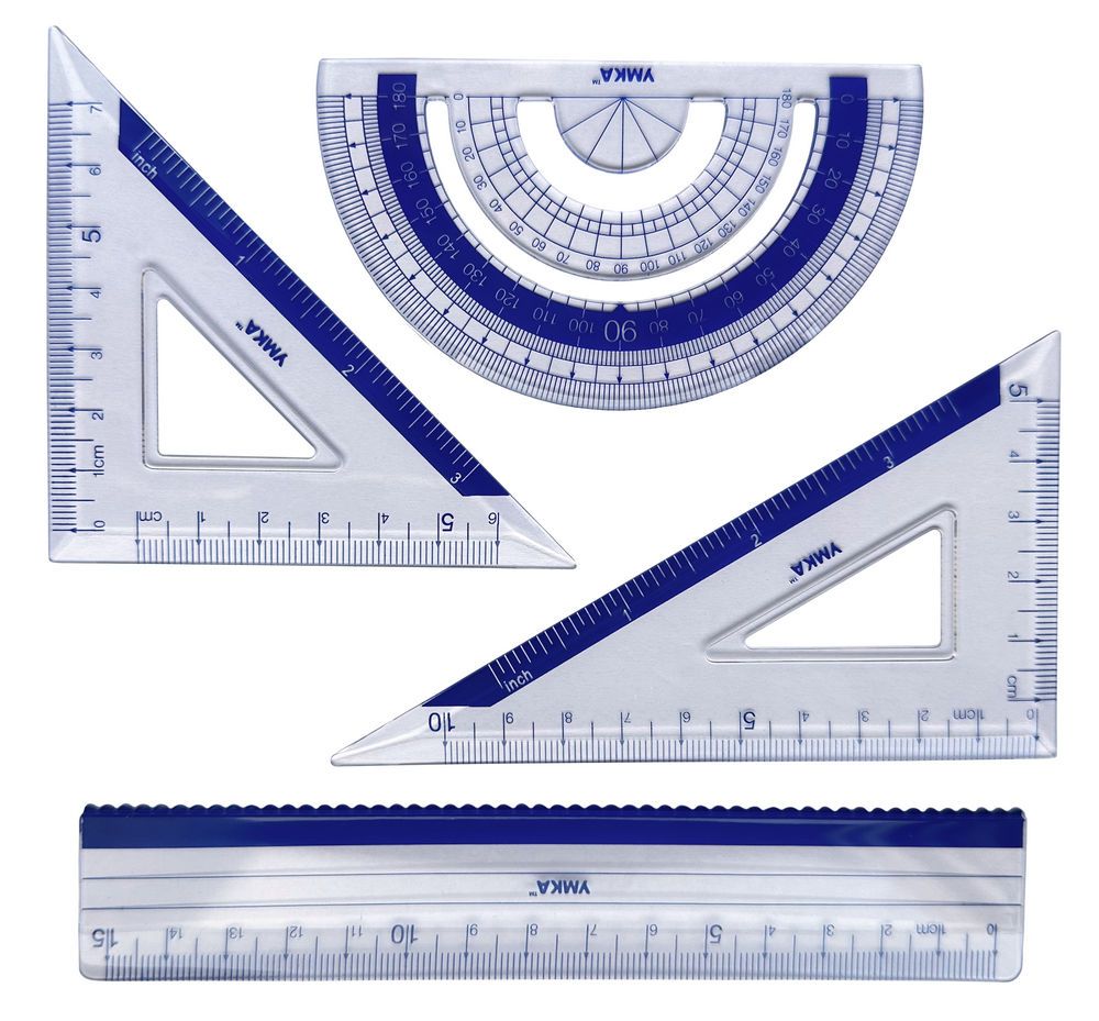 Umka LN05-04 Drafting Set, 4 pcs, 15 cm