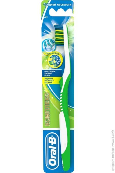 Oral-B Complete Antibacterial Medium Toothbrush, 1 pc