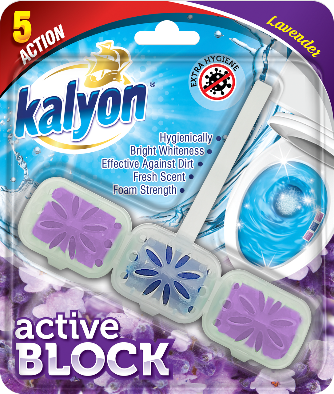 Kalyon Lavender Toilet Bowl Freshener, 57 g