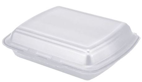 HP-10 Expanded Polystyrene Lunch Box, 150 x 246 x 60 mm