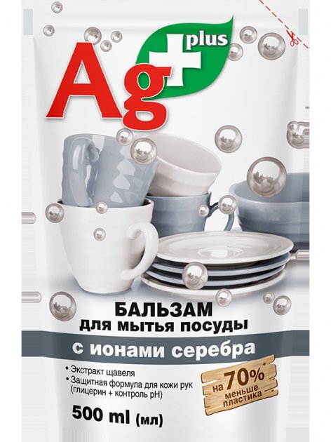 BIO Formula Ag+ Dishwashing Liquid Refill Pouch, 500 mL