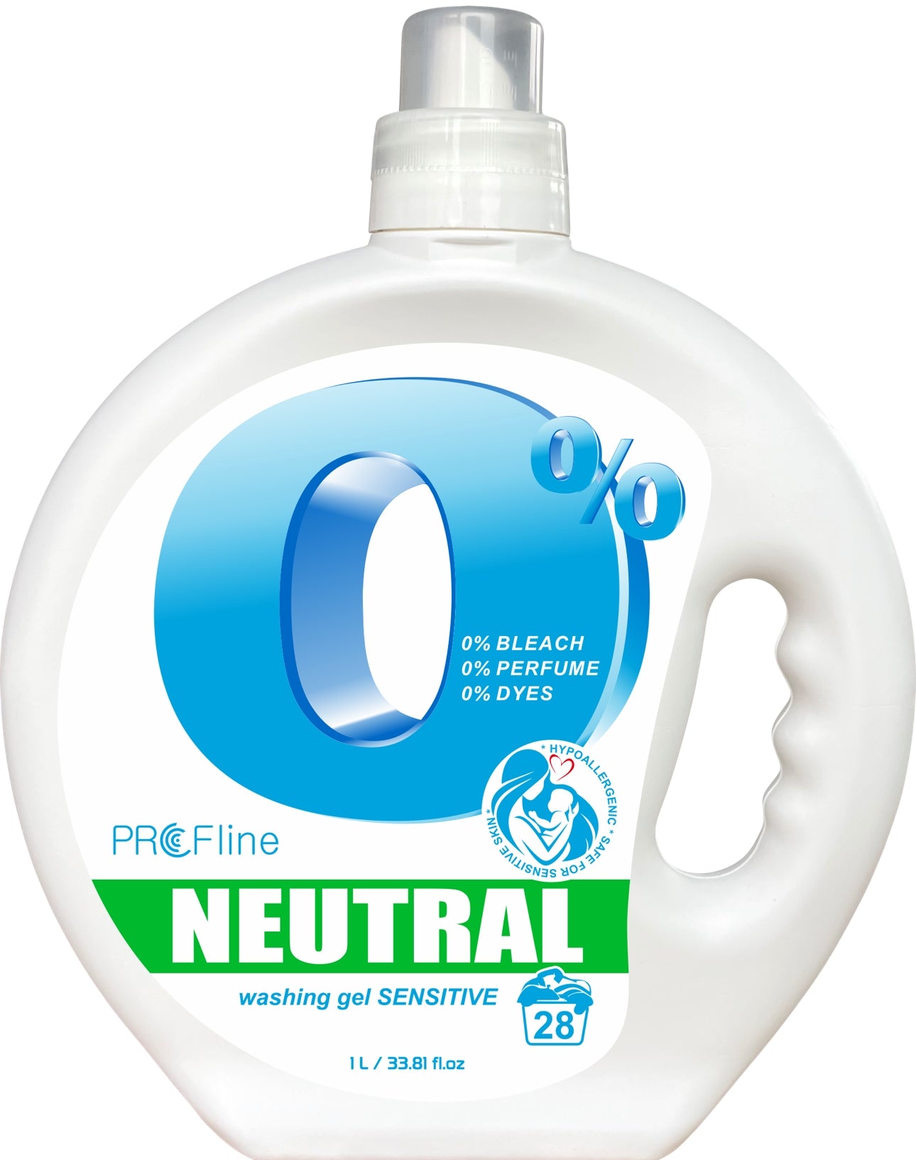Profline Neutral Baby Liquid Laundry Detergent, 28 Loads, 1 L