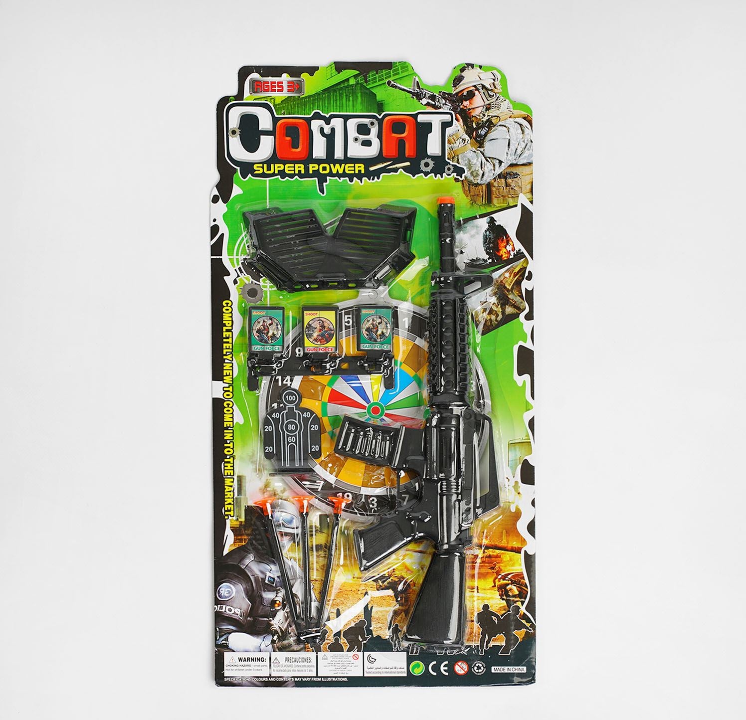 Combat 88008 Toy Blaster with Accessories on Card